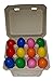 12 Surprise Eggs Finger Puppets Toys Assorted in Plastic Eggs and Vintage Box Made in USA.