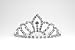 Princess Shiloh Diamond Tiara - SMALL - Flower Girl - Baby Girl & Toddler Tiara w. Comb