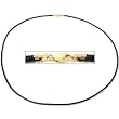 Leather Cord Necklace Black 16"