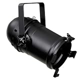 Par 56 Fixture with Yoke and 3 Foot Cable, Includes Color Frame, Black, PAR56-BL