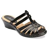 Ladies Softspots LAYLA Strappy Huarache Slide Sandals by 