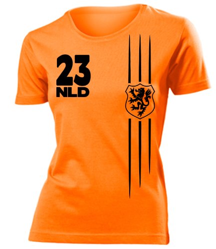 NIEDERLANDE FUSSBALL WM 2014 FANSHIRT 4218(F-ORA) Gr. XL