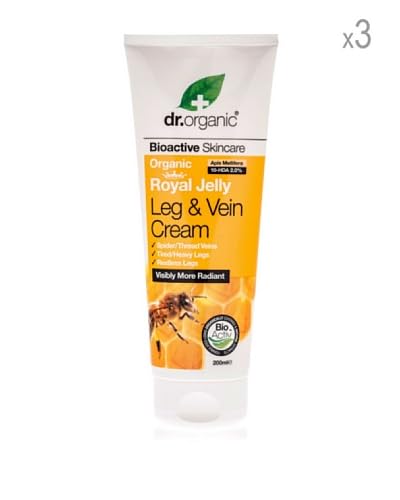 Dr Organic Set 3 Creme Riposanti Gambe Pappa Reale 200 ml cad.