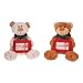 6.5'' 2 Asst. Patched Bear With Red Gift Card Holde- Case of 36