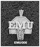 Eastern Michigan Eagles EMU Basketball Backboard Pendant - Sterling Silver Jewelry
