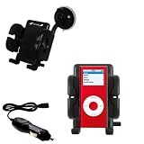 Apple iPod Nano 8GB Flexible Auto Windshield Holder with Car Charger - Uses Gomadic TipExchange
