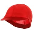 Solid Spandex Pin Wheel Visor Cap-Red W15S18B
