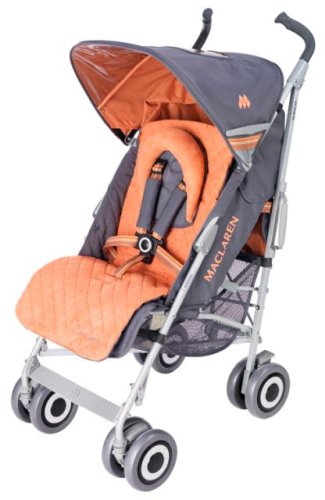 Maclaren Techno XLR Buggy Stroller Charcoal and Burnt Orange