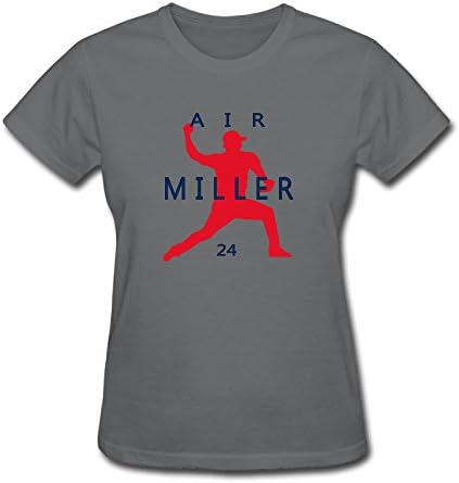 Sunflower Women Tshirts Fashion Cleveland 24# Baseball Player DeepHeather SizeL