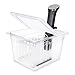 EVERIE Sous Vide Container 12 Qt with Collapsible Hinged Lid and Rack, Compatible with Anova Nano and AN500-US00 and Instant Pot, SET-12-NANO-PP