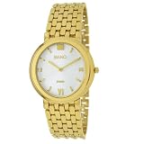 Roberto Bianci Mens Gold Tone Oval Watch #9024RBM_WHT by Roberto Bianci