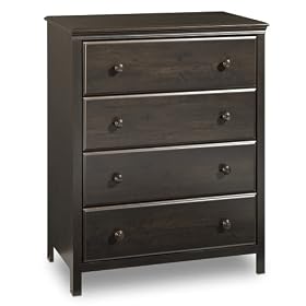 South Shore Furniture, Cotton Candy Collection, 4 Drawer Chest, Ebony