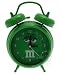 M&M's Green Character Face Twin Bell Alarm Clock