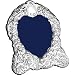 15 x 15cm British Antique Frame- Blue Velvet Back In Sterling Silver By Carrs Of Sheffield