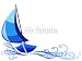 Wallmonkeys Peel and Stick Wall Decals - Barca a Vela-sailboat Background-bateau à Voile - Removable Graphic