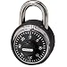 Master Lock 1500DCOV Black Dial Combination Padlock with Black Bumper