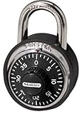 Master Lock 1500DCOV Black Dial Combination Padlock with Black Bumper