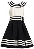 Bonnie Jean Girls 2 6X Nautical Dress with Tucked Bodice, Navy, 6 Bonnie Jean Girls 2 6X Nautical Dress with Tucked Bodice, Navy, 6