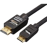 AmazonBasics High-Speed Mini-HDMI to HDMI Cable - 6.5 Feet (2 Meters) - Supports Ethernet, 3D and Audio Return