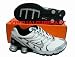 Nike TN Shox Running Shoe White/Black/Grey Men's Size 9.5