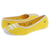 LACOSTE Ithia Canvas Ballet Slipper in Yellow