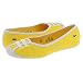 LACOSTE Ithia Canvas Ballet Slipper in Yellow