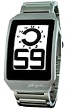 Phosphor Unisex DH03 Digital Hour E-INK Curved Metal Band Watch