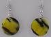 Yellow Tiger Stripe Earrings