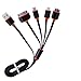 USB Cable,4 in 1 Multi USB Charge Cable Adapter for Iphone Se 4 4s 5 5s 5c 6 6s Plus iPad 2 3 4,Galaxy S5 S6,S6 Edge,Galaxy S7 Edge,Nexus 6,Htc,LG G3 G4,V10 and More