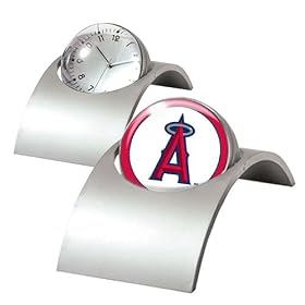 Los Angeles Angels MLB Spinning Desk Clock by 