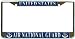 USAF US Air National Guard Chrome Metal License Plate Frame Holder