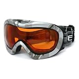 New Lightweight Ski Goggles Polyurethane Frame with Dual Lens, Anti Fog, Distortion Free,... by Edge I-Wear