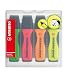 STABILO Textmarker EXECUTIVE 4er Etui/73/4 gelb, grün, orange, pink Inh.4 Stück