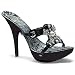SALE ELLIE 503-WENDY 5" Sandal w/ Rhinestone Design