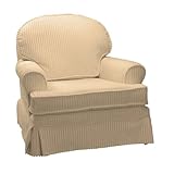 Round Back Cushion Swivel Glider - Tan