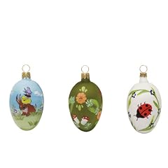 Saico OA 3004 Strauchbehang aus Glas "Ostereier" 3-teilig, Set Nr. 4