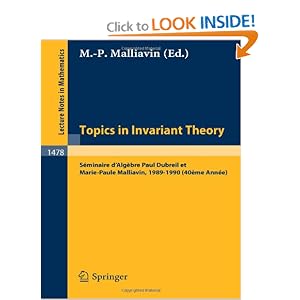 415a8CGRdGL. BO2,204,203,200 PIsitb sticker arrow click,TopRight,35, 76 AA300 SH20 OU01  Topics in Invariant Theory: Séminaire dAlgèbre Paul Dubreil et M. P. Malliavin 1989 1990