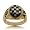 Gents Nascar Ring #48 Onyx Mother of Pearl 10K Gold New