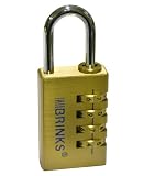 Brinks 181-30051-4 1-3/16-Inch Solid Brass 4-Dial Resettable Lock