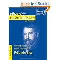K�nigs Erl�uterungen und Materialien, Bd.428, Fr�ulein Else