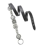 Promod Metal disk & leather like belt