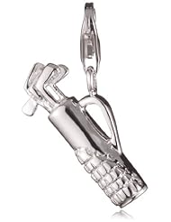 VINANI brand Germany 925 Sterling Silver Charm Pendant Golf Club and Bag shiny Golfset HGOL