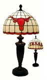 Traditions Artglass TEX500 Texas Collegiate Tiffany Desk Lamp,