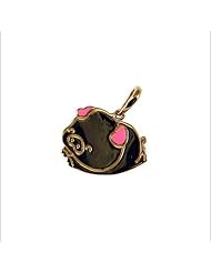 14k Yellow Gold, Lucky Piggy Pendant Charm 18mm Wide