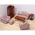 Melissa & Doug Deluxe Doll-House Furniture- Living Room Set