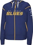 St. Louis Blues -Navy- Women's Dazzle Trim Hooded Sweatshirt