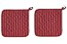 Now Designs Basic Potholders, Pinstripe Chili, Set of 2