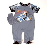Only Boys by bon bebe - Baby Camo 2-Piece Sleep 'N Play Set (Little Rebel-Blue), Available in Multiple Sizes