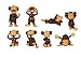 Monkey Madness Figures - Small Plastic Monkey Figures - Set of 8