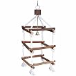 Trixie 5886 Natural Living Turm mit Tauen, 34 cm